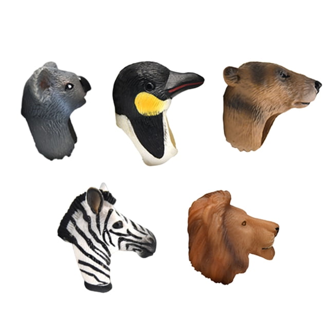 5Pcs 3D Rings Jewelry Accessory Creative Rings Simulation Animal Rings Stereo Animal Ring for Party Women