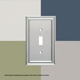 thumbnail image 2 of Franklin Brass Classic Architecture (1-Pack) Decorative Light Switch Cover Wall Plates Brushed Nickel 3-Gang Wall Plate Toggle Plate Guards Electrical Outlet Guard W35225-SN-C, 2 of 8