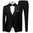 thumbnail image 1 of Traje MAGE MALE de 3 piezas slim fit con un botón, negro, 1 of 9