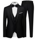 thumbnail image 1 of Traje MAGE MALE de 3 piezas slim fit con un botón, negro, 1 of 9