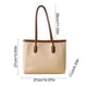 thumbnail image 3 of Bolso tote de piel para mujer | Bolso bandolera versátil para el trabajo y los desplazamientos | Bolsillo con cremallera de gran capacidad | Bolso para otoño e invierno en negro, beige, caqui y, 3 of 6