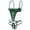 Green, variant on Sexy Lingerie for Women with Underwire One Piece Lace Bodysuit Deep V Crotchless Lingerie Underwear