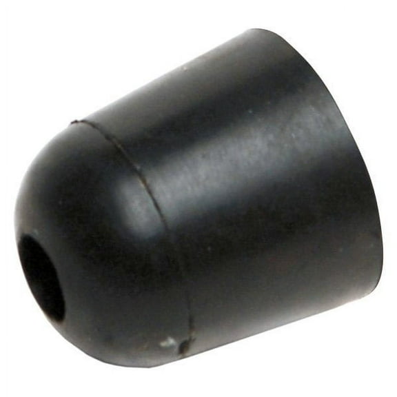 RV Designer E228 - 1.0"L Rubber Black Rounded Wall Door Bumper