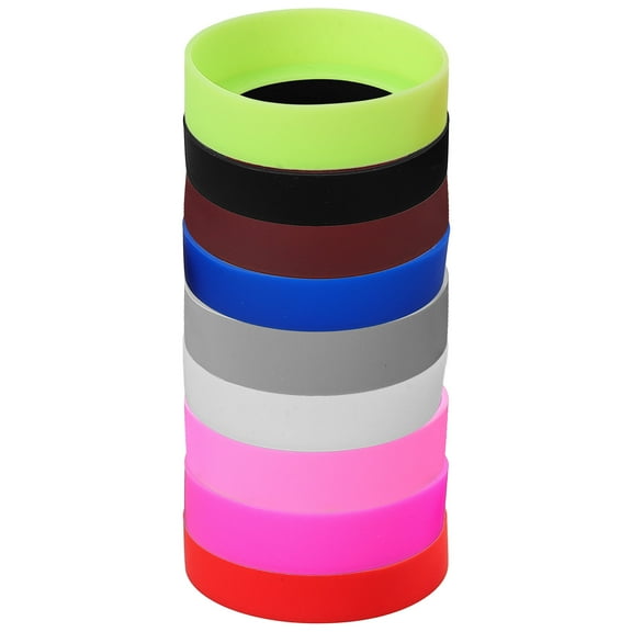 GOOHOCHY Water Bottle Sleeve Mat Silicone Dark Blue