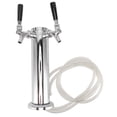 thumbnail image 3 of Grifo De Cerveza Doble, Torre Kegerator De Cerveza De Barril, Acero Inoxidable De Fácil Montaje A Prueba De Herrumbre Para Barriles De Elaboración De Cerveza, 3 of 7