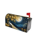 thumbnail image 3 of Haiem Moonlit Golden Tree Peacock Mailbox Covers Magnetic ,Mailbox Wraps Post Letter Box Cover for Holiday Garden Yard Decor-21x18 in, 3 of 9