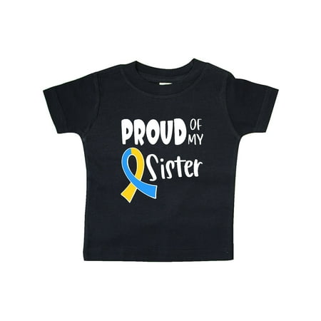 

Inktastic Proud of my Sister Down Syndrome Awareness Gift Baby Boy or Baby Girl T-Shirt