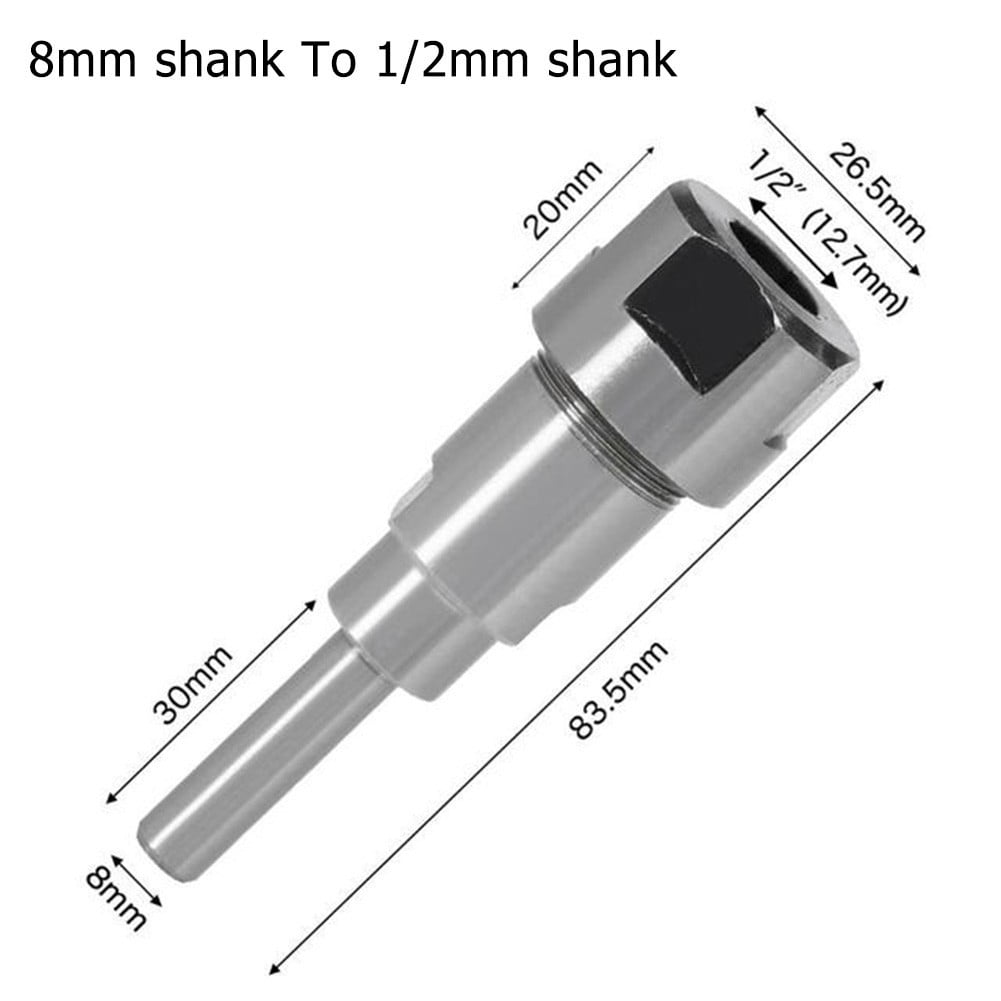 Drillpro 1/4 Inch 8mm 12mm 1/2 Inch Straight Shank Router Bit Collet Engraving 