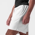 thumbnail image 2 of LYMAYTER Sweat Shorts for Men Breathable Mesh Athletic Shorts Lightweight Drawstring Training Apparel S-2XL, 2 of 7