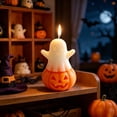 thumbnail image 5 of AHGQT Cute Halloween Ghost Pumpkin Scented Candles, Smokeless Soy Wax Decorative Aromatherapy Candle, Holiday Ornament for Home Party Decor, 5 of 6