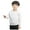 White, variant on Unisex Kids Solid Cotton Thin Sweatshirt T-Shirt Toddler Baby Crewneck Long Sleeve Tshirts Tops Blouse