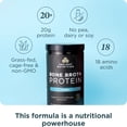 thumbnail image 2 of Ancient Nutrition Grass Fed, Cage Free, Bone Broth Protein Powder, 20g Protein, Hydrolyzed Collagen Peptides, Keto & Paleo Friendly, Supports Joint, Gut Health, Vanilla, 20 Servings, 2 of 9