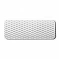 thumbnail image 1 of Geometric Circle Computer Mouse Pad, Spiraling Rotary Circle Turning to Polka Dots Concentric Grid Lines Tile, Rectangle Non-Slip Rubber Mousepad Large, 31" x 12", Grey White, by Ambesonne, 1 of 2
