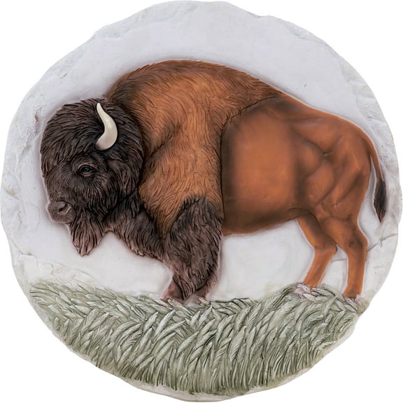 BUFFALO STEPPING STONE / WALL PLAQUE