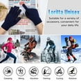 thumbnail image 3 of Loritta 4 Pairs Winter Gloves Gloves Knit Warm Gloves for Men Touch Screen Multicolour, 3 of 6