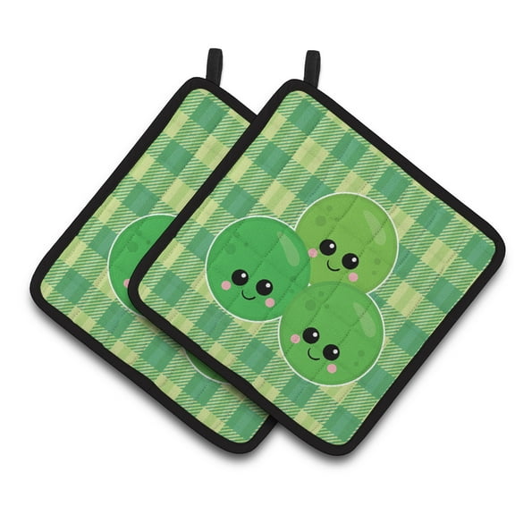 Three Peas Pair of Pot Holders