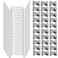 thumbnail image 1 of Greenhouse Protectors, High Rust Resistance Stainless Steel W Type Clips for Twin-Hall Web Sheets, Additional Security for Aluminium Greenhouse Care (100Pcs), 1 of 6