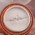 thumbnail image 5 of Exquisite 2 Carat Lab Created Moissanite Engagement Rings for Women Pear Cut D Color VVS1 925 Sterling Silver Diamond Rings Ideal Choice for Couple Parties Date Travel, 5 of 8