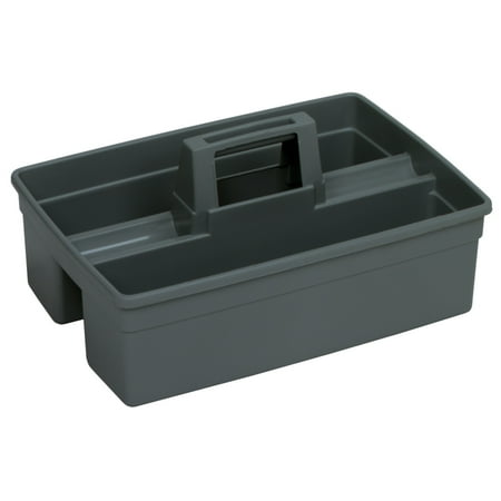 Continental Huskee Plastic Janitor Carrier, Gray