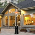 thumbnail image 3 of Gymax Outdoor Patio Heater Propane Standing LP Gas Steel W/Table & Wheels Black, 3 of 10