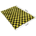 thumbnail image 4 of Yellow and Black Checkered Pattern Blanket,Comfortable Soft Flannel Throw Blanket,All Season,Warm Lightweight Blankets for Sofa Bed Couch Living Room Chair,40"x50", 4 of 4