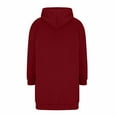 thumbnail image 7 of Zipper Long Hoodies for Women, Oversized Jacket Coat with Pocket, Casual Fall Long Sleeve Sweatshirts, 7 of 7