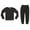 Black, variant on At The Buzzer Thermal Underwear Set for Boys (Grey, 5-6)