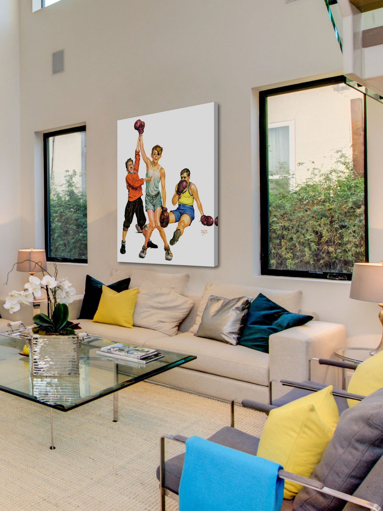 Marmont Hill Boxing Champ by Monte Crews Painting Print on Canvas