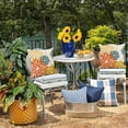 thumbnail image 6 of Orange and Yellow Floral Pillow Covers 18x18 Set of 2 Fall Outdoor Waterproof Decorative Throw Pillows Summer Pillowcovers Polyester Cushion Case Decor for Couch Patio Funiture Garden Porch 01Q18, 6 of 6