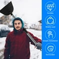 thumbnail image 2 of Flat Snow Shovel 53.3/67.5inch Multifunctional Ice Scraper Shovel Garden Cleaning Shovel Adjustable Weed Removal Scraper Flat Spade Tool Garden Scraper Shovel for Sidewalk Driveway, 2 of 9