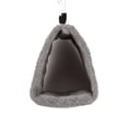 thumbnail image 2 of Nido de pájaro triangular de franela, nido de pájaro de invierno, nido de pájaro pequeño de algodón cálido para mascotas, jaula para pájaros, suministros para pájaros loro, 2 of 5
