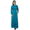 thumbnail image 1 of Bimba Robe Jilbab à Manches Longues pour Femmes avec Col Mandarin et Poches, 1 of 5