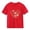 Red, variant on Bnwani Girls Shirts Comfortable Breathable Shirts for Boys Printed Tee Red Sizes 3-9