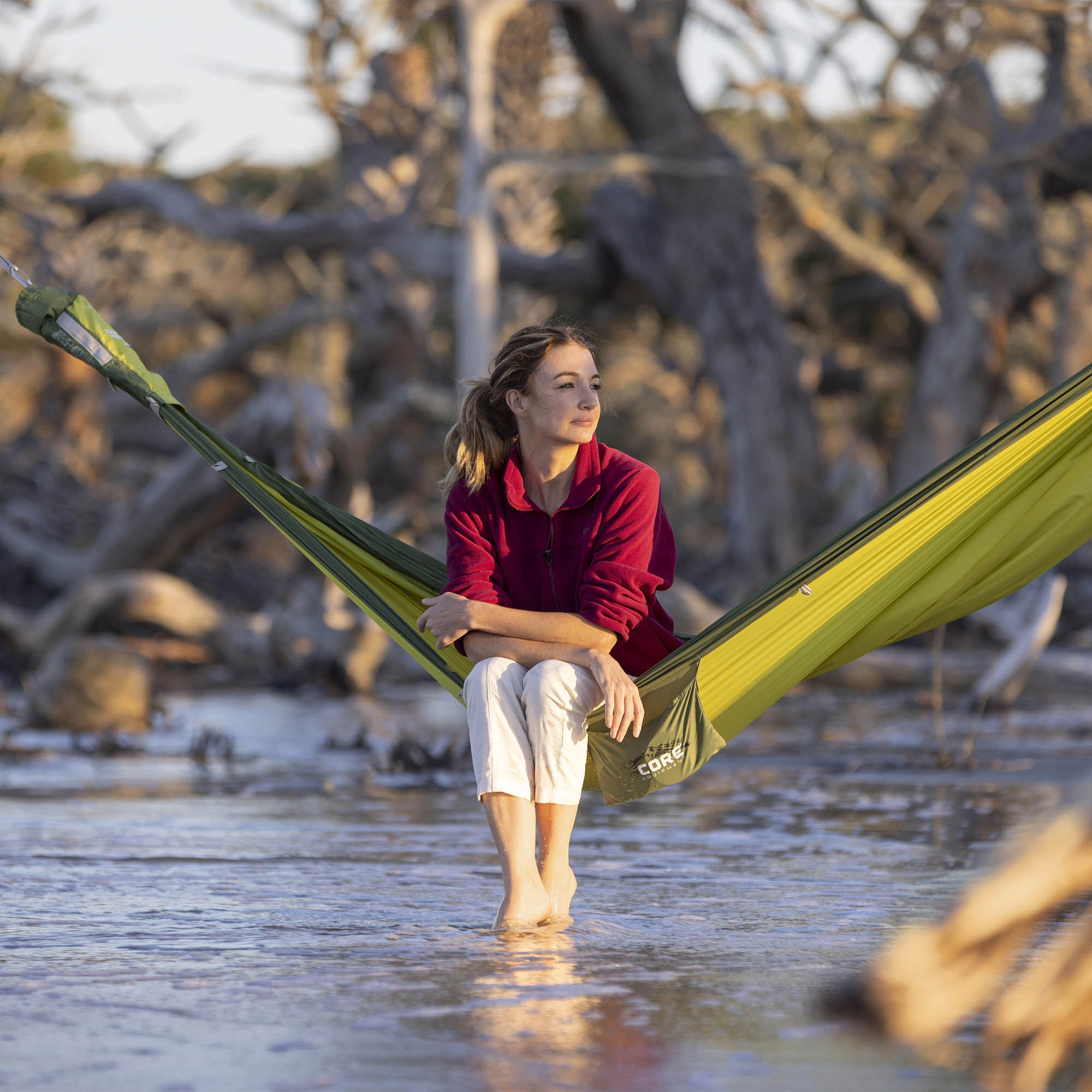 CORE Double Hammock- Electric Green