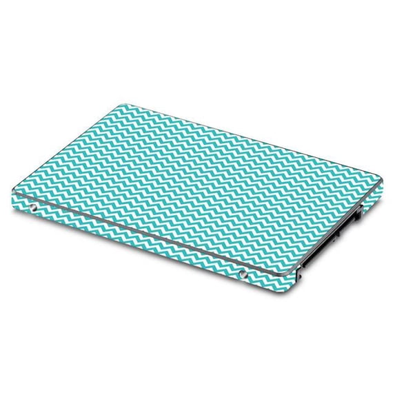 MightySkins SA850EV-Turquoise Chevron Skin for Samsung 850 & 860 Evo 2.5 in. SSD - Turquoise Chevron