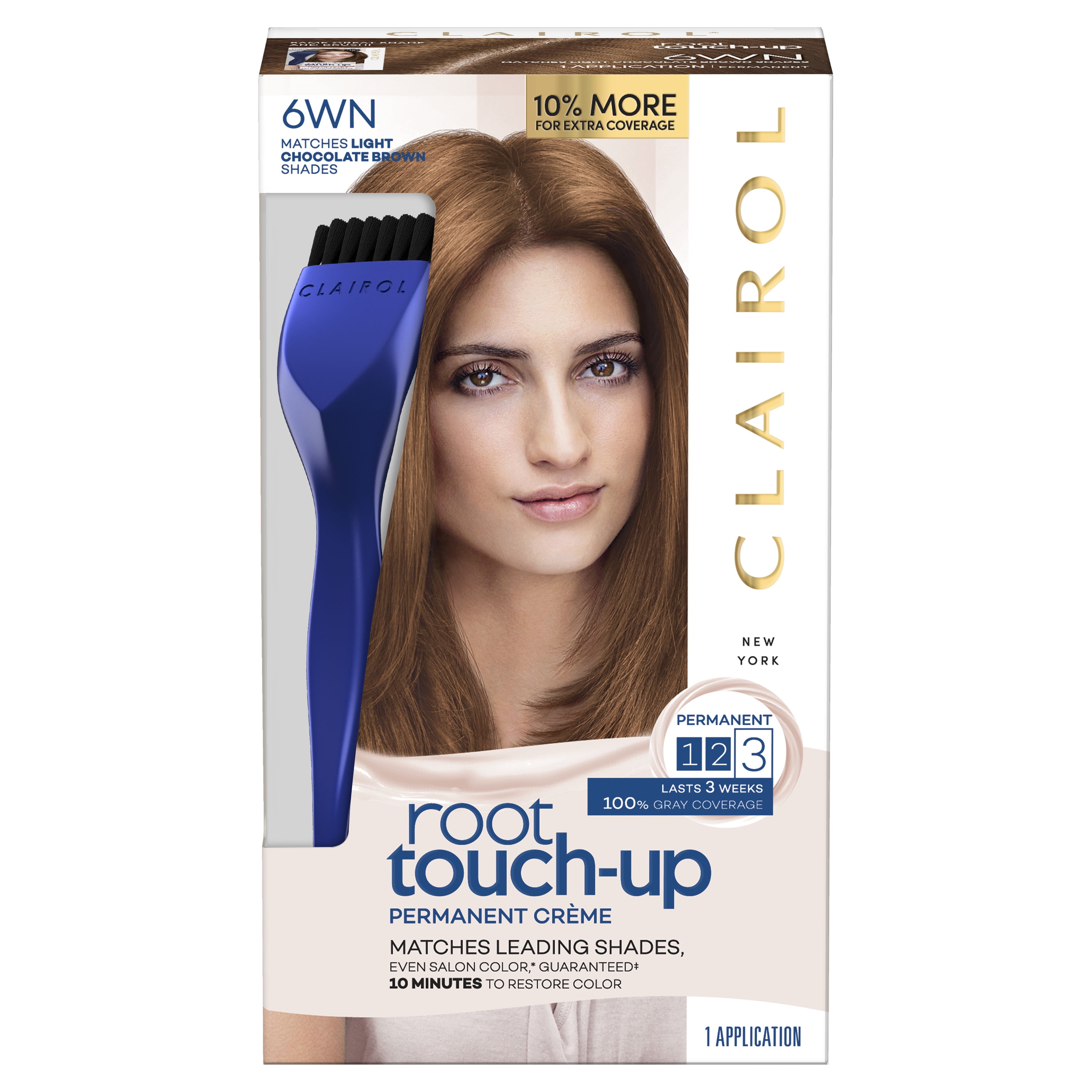 Clairol Root TouchUp Permanent Hair Color Crème 6WN Light Chocolate