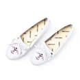 thumbnail image 2 of Minnetonka Women's Thunderbird Animikii Soft Leather Sole, White, Size 9.5, 2 of 8