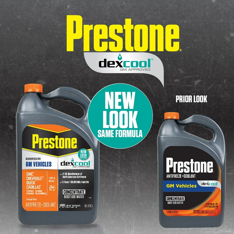 Prestone Dex-Cool Coolant Antifreeze Concentrate, Ready to Use