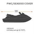 thumbnail image 4 of Classic Accessories Stellex Personal Watercraft Cover, Fits Personal Watercrafts 133" L, Trailerable Boat Cover with Polyester Fade-Resistant Fabric, Medium, 4 of 8