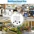 thumbnail image 6 of Costway Utility Shopping Cart Foldable Jumbo Basket Outdoor Grocery Laundry Silver, 6 of 12