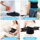 thumbnail image 5 of BOKIC - Faja lumbar para mujer y hombre, cinturón de soporte lumbar para aliviar el dolor lumbar, con 8 huesos de refuerzo, para escoliosis, ciática y hernia de disco (talla 04, negro-S), 5 of 5