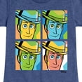 thumbnail image 3 of Toy Story - Woody Grid - Youth Girls Fitted Short Sleeve T-Shirt, 3 of 5