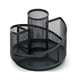 thumbnail image 2 of Organizador de Escritorio Giratorio de 360 Grados con 5 Compartimentos, Color Negro. Incluye Bolígrafos y Otros Accesorios. Ideal para La Oficina o La Escuela., 2 of 7