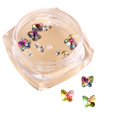 thumbnail image 2 of Jiaroswwei Nail Decoration Plentiful Quantity Sparkling Surface Glass Drill Colorful Shining Butterfly Style DIY Nail Art Ornament Beauty Supplies, 2 of 8