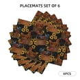 thumbnail image 2 of Placemats Set Of 4 / 6, Vintage Sunflower Basket Chicken Placemats For Dining Table Indoor/Outdoors Heat Resistant Washable Placemats 18" X 12", 2 of 8