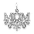 thumbnail image 1 of 14k Or Blanc Maman Collier Pendentif Charme, 1 of 7