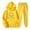 Yellow, variant on USSUMA 2 Pieces Outfit for Womens Hoodie for Women Long Sleeved Pullover Sweatpant Outfits Pocket Drawstring Print Tracksuit Elastic Waist Trendy Jogger Sets Plus Size Hiking Fall Suit