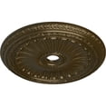 thumbnail image 3 of 35 1/8"OD x 4 7/8"ID x 2 1/2"P Viceroy Ceiling Medallion (Fits Canopies up to 4 7/8"), Hand-Painted Brass, 3 of 6