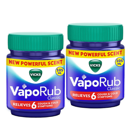Vicks VapoRub 105 ml Pack of 2 Family Size Jars