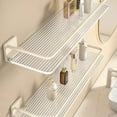 thumbnail image 2 of No-Drill Bathroom Shelf - Rustproof Aluminum Wall-Mounted Organizer for Shower, Vanity & Toilet, Heavy-Duty Space-Saving Storage, 2 of 6